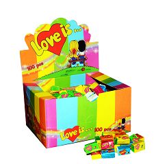 LOVE IS... MIX • GUMA DO ŻUCIA - 100 SZTUK