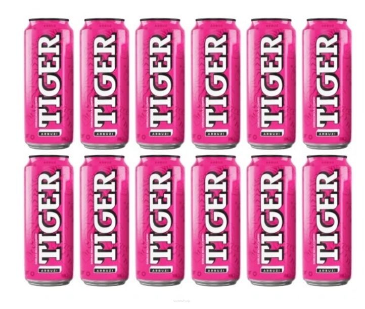 TIGER JUICY LINE ARBUZI LOW CAFFEINE 0,5L X 12SZT