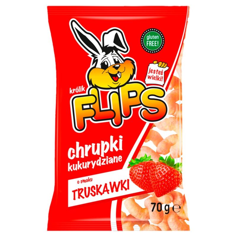 FLIPS CHRUPKI TRUSKAWKOWE 70G