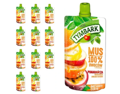 TYMBARK MUS 100% - POMARAŃCZA • MARAKUJA • JABŁKO • BANAN - 12 SZTUK