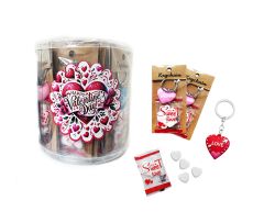 KEYCHAN VALENTIN DAY 24 SZT DRAŻE Walentynki
