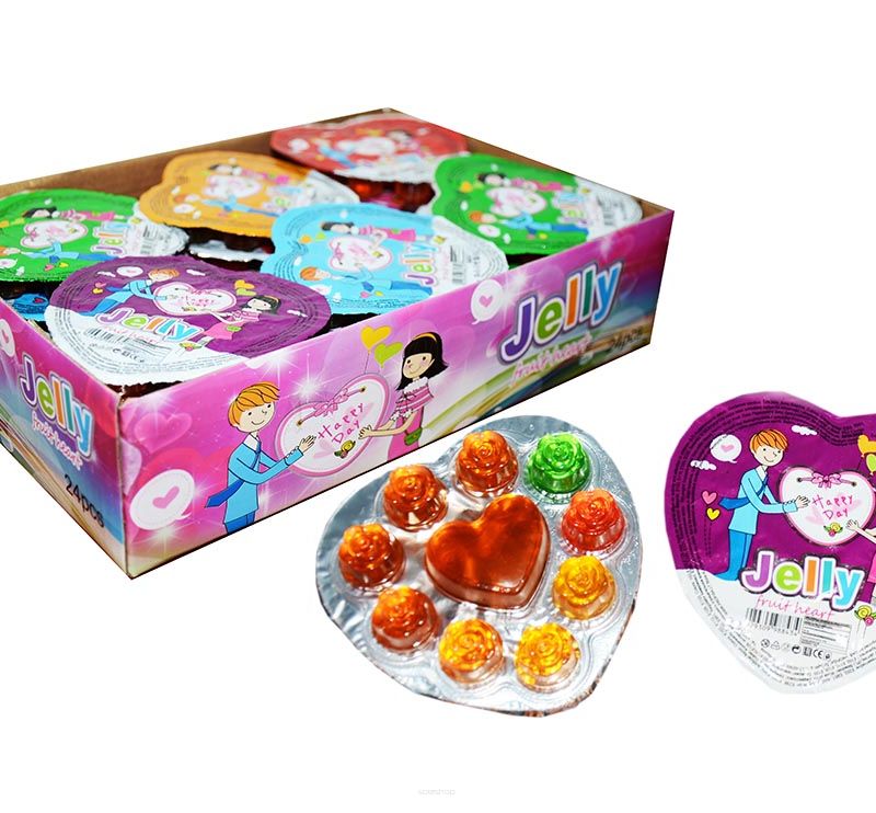 Żelki FRUIT HEART 24 szt 35 G Walentynki
