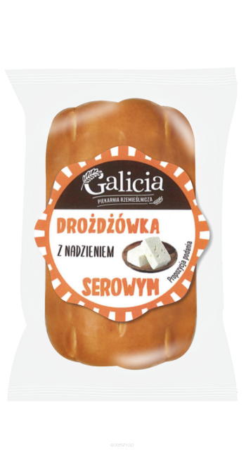 DROŻDŻÓWKA Z NADZIENIEM SEROWYM 80G X 14SZT