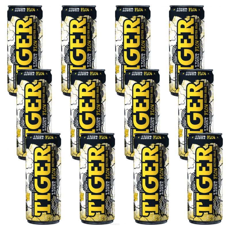 TIGER LIGHT FLOW LOW CAFFEINE SHIVER STAR 0,33L X 12SZT
