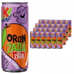 KUBUŚ PLAY ORANŻADA POM-MAN 0,25 L PUSZKA - 12 SZTUK