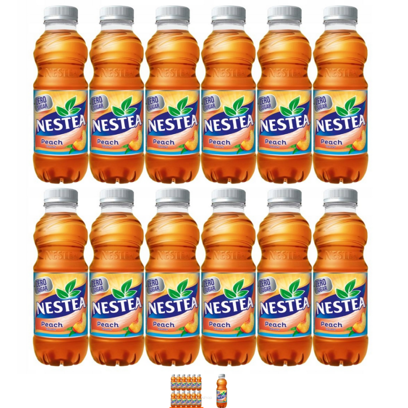 NESTEA ZERO NAP HERBATA BRZOSKWINIA 0,5L X 12SZT