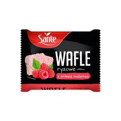 WAFLE RYŻOWE Z POLEWĄ MALINOWĄ 24 G X 20 SZT