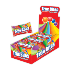 OWOCOWE CUKIERKI DO ŻUCIA • TRUE BITES - 24 PACZUSZKI