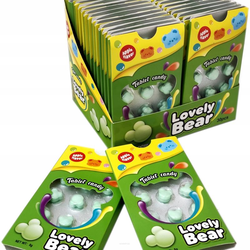 Cukierki Lovely Bear Sugar Free Jabłkowe 30SZT