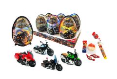 SUPER FAST XXXL MOTORCYCLE PLASTIG EGG 25 G Jajka z niespodzianką